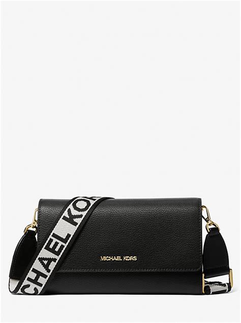 michael kors jet set large leather crossbody clutch|Jet Set Large Leather Crossbody Bag .